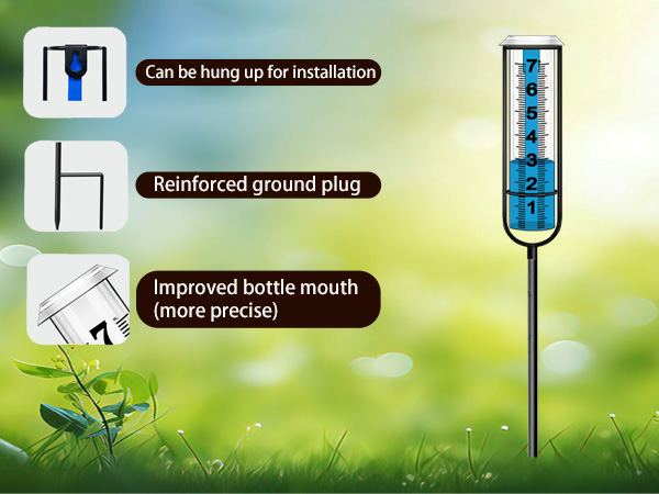 hree-section Large rain gauge