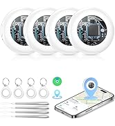 2026 New [Apple MFi Certified] (iOS Only) Tracker Tags-4 Pack, Tukio Bluetooth 5.3 GPS Tracker fo...