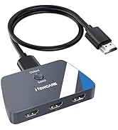 NEWCARE HDMI Switch 3 in 1 Out, 4K@60Hz HDMI 2.0 Switch with 2.6FT HDMI Cable, 3-Port HDMI Switch...