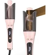 LANDOT Automatic Curling Iron 1-inch, Easy-to-Use Self Curling Wand with Auto Rotation, Anti-Tang...