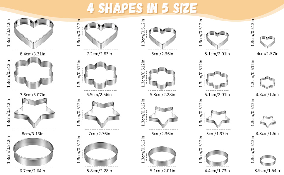 Cookie Cutters 20P,