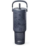 Ello Oasis Go+ 26oz Tumbler with Top Handle and Retracting Straw | Reusable Insulated Stainless S...