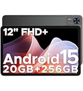 DOOGEE T36(2025) Tablet Android 15 Tablet,12 inch Tablet 20GB+256GB/ 2TB Expand Octa-Core Gaming ...