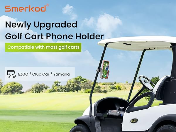 golf cart phone holder, golf cart phone mount, golf cart cell phone holder mount, golf phone stand