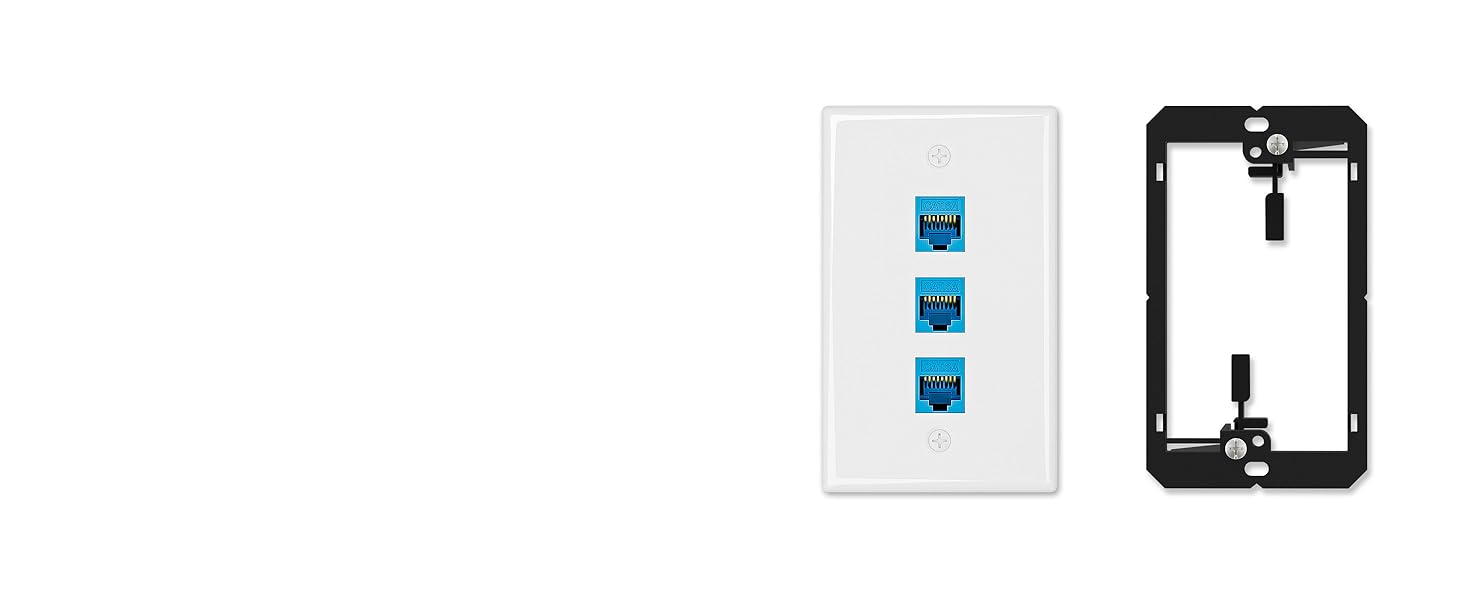 rj45 wall plate 3 port keystone wall plate cable outlet covers wall plate cable wall plate