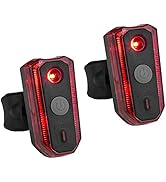 BV Rear Bike Tail Light 2 Pack, Bicycle LED Rear Lights, Easy to Install for Cycling Safety Flash...
