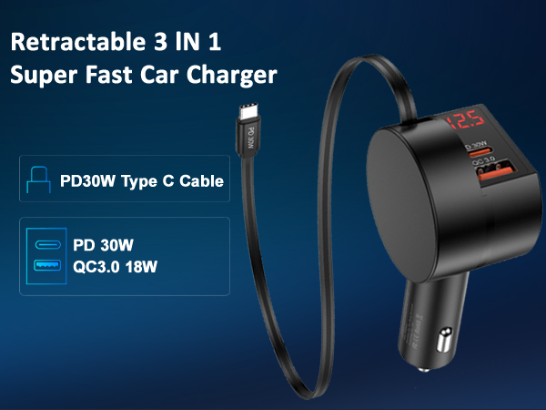retractable car charger