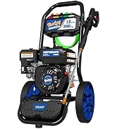 TOOLCY 3400 PSI Gas Pressure Washer, 2.8 GPM Gas Powered Power Washer with Soap Tank, Reinforced ...