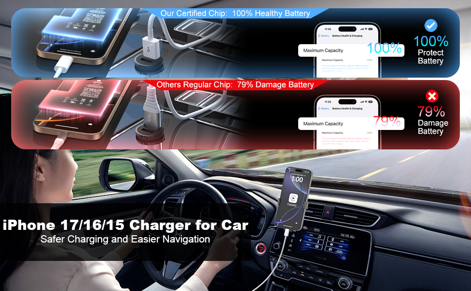 car charger for iphone 17
