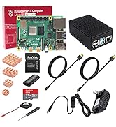 RasTech Raspberry Pi 4 2GB Starter Kit 2GB RAM with 32GB Micro SD Card 4 Copper Heatsink 2 HDMI C...