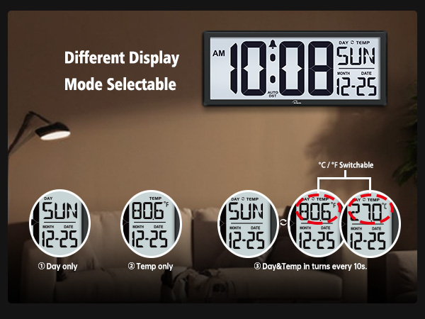 digital wall clock