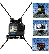 Suptig Net Fence &amp; Tree Pole Mounts - Compatible with GoPro (Hero 13-3), DJI Osmo, AKASO, Phones ...