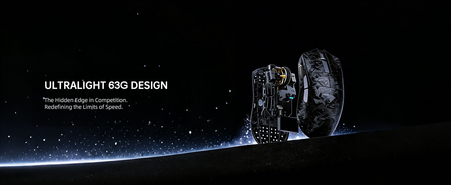 ATTACK SHARK X11Ultra 8K Carbon Fiber Wireless Gaming Mouse with 42000 DPI