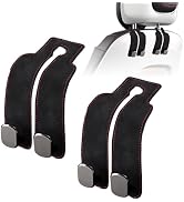 JinnEterri Car Purse Hook Purse Hook for Car Seats Headrest Car Seat Hooks,Heavy Duty Vehicle Org...