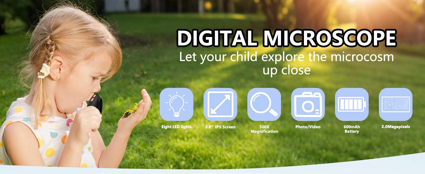 magnifying glass for kids,digital microscope