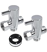 Chinflly 3-way Shower Diverter Valve, Universal Shower Arm Diverter Valve for Hand Held Showerhea...