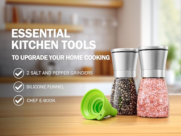 salt and pepper grinder set