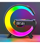 LeeNabao New Wireless Speaker Charger, Atmosphere Light with Wireless Charging Function, Table La...