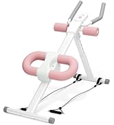 Ab Machine for Home Gym, 440 LBS Ab Trainer with Digital Display, 2 Incline Angles &amp; 5 Height Adj...