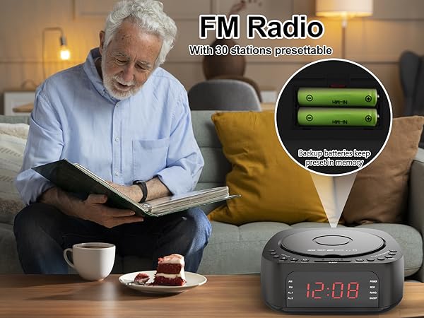 CD Clock Radio keep setting in memory