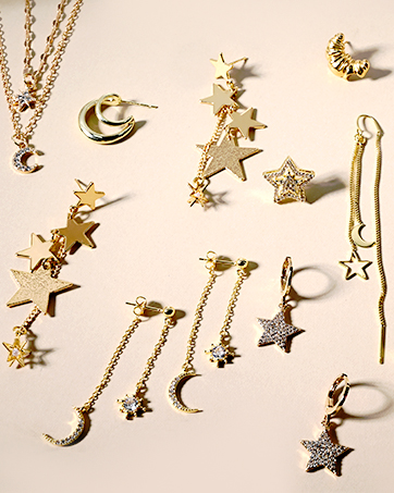 Gold fashion jewelry