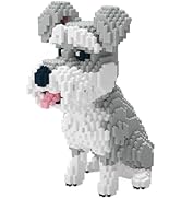 BDYDT Dog Schnauzer Micro Building Blocks Set(2817PCS) Gift for Adults and Kids