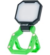 LitezAll 2000 Lumen Folding Work Light with Stand – Rechargeable Tower Light with Tripod, Compact...