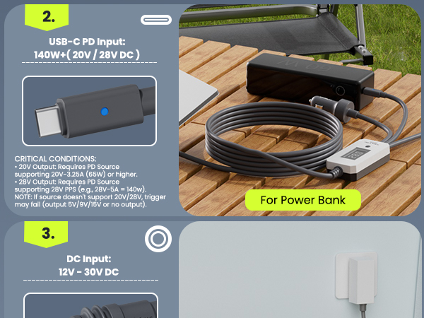 Starlink Mini 3 in 1 Power Cable with Digital Voltage Display