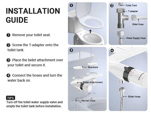 bidets for existing toilets