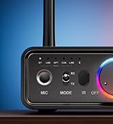 MOREGAX Upgraded M18 Bluetooth 5.3 Audio Receiver Transmitter for Home Stereo TV, HiFi Wireless B...