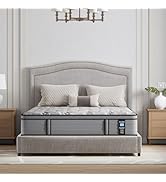 LONGDE Mattress 14 inch Hybrid Gel Memory Foam and Pocket Spring Mattress, Full Size, Cool Sleep ...