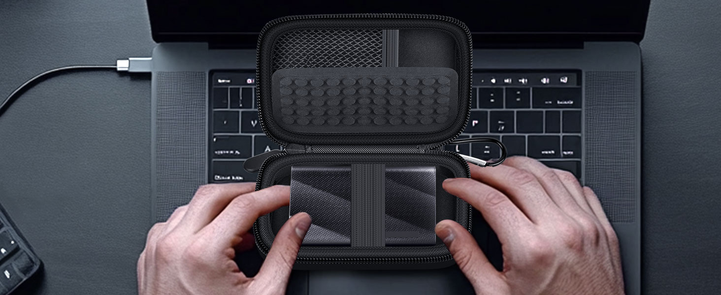 Travel pouch for samsung t9 ssd
