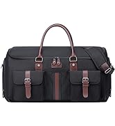 Vessgra Garment Bag for Travel, Carry on Convertible Garment Duffle Bags for Men Women with Shoe ...