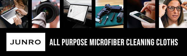 JUNRO - 3-Pack 16x16 Inch Extra Large Microfiber Cleaning Cloths