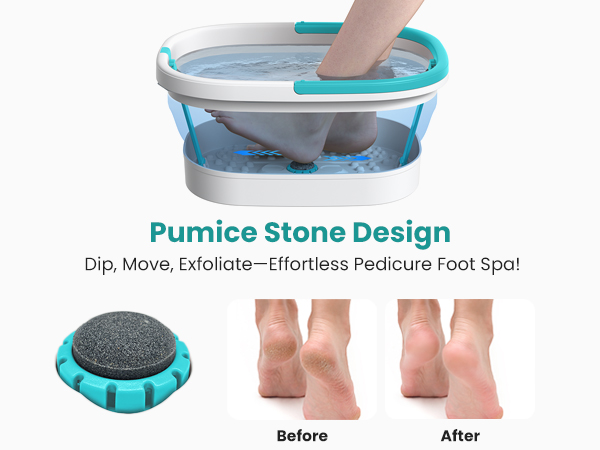 Nekteck Foot Soaking Tub Collapsible Bucket for Foot Bath Soak Pedicure Foot Spa Gifts Men Women