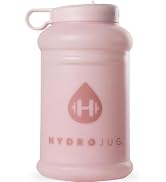 HydroJug - Water Bottle with Straw &amp; Handle - 64 oz Half Gallon Jug - Leak-Resistant - BPA-Free