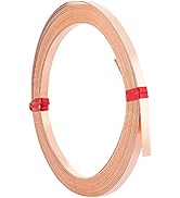 BENECREAT 19.7 Ft 32Gauge Flat Pure Copper Wire, 3mm Wide Flat Bezel Wire Tarnish Resistant Jewel...