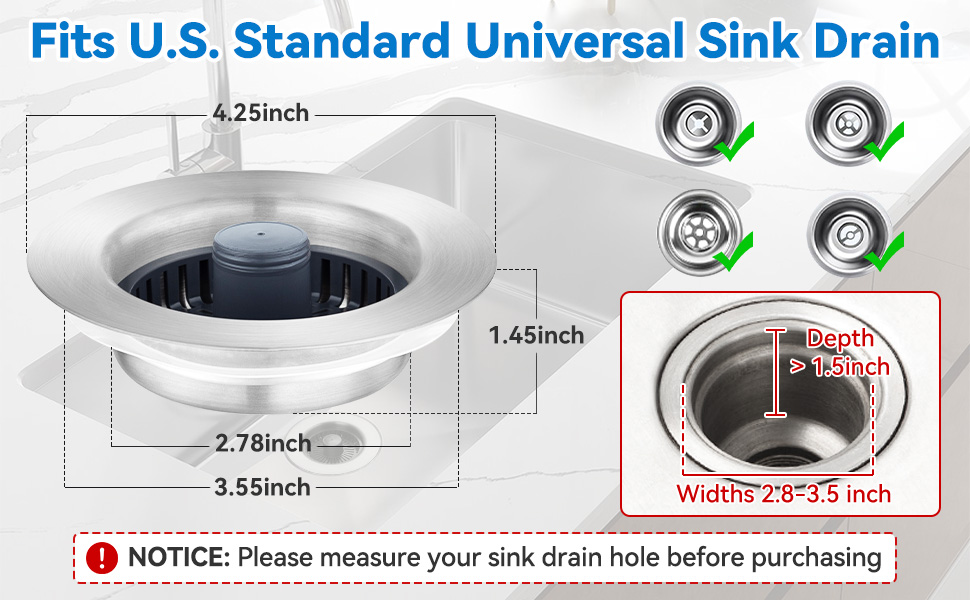 kitchen sink drain strainer
