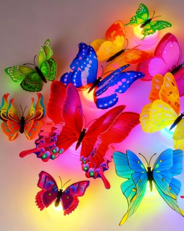 LED butterfly stickers