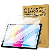 Junfire [2 Packs] Matte Tempered Glass Screen Protector for iPad 10th Generation 10.9" 2022, iPad...
