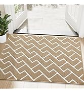 OLANLY Front Door Mat, Non-Slip Rubber Backing, Dirt Resistant and Absorbent, Washable, Easy to C...