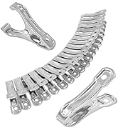 40pcs Stainless Steel Greenhouse Clips – Heavy Duty Windproof Garden Clamps for 1/2", 3/4" Hoops,...