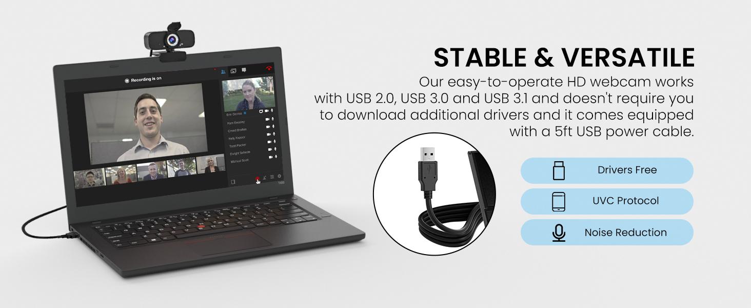 web camera with microphone