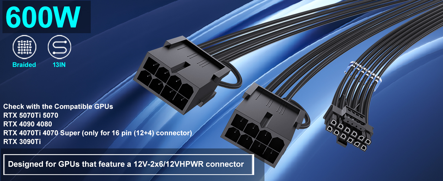 16 Pin GPU Cable Adapter Cord