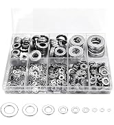 Flat Washers Assorted Kit,Hincell 900pcs 304 Stainless Steel Flat Washers for Screws Bolts,Fender...