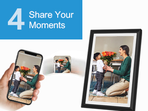 FRAMEO 10.1 Inch Smart WiFi Digital Photo Frame Digital Picture Frame