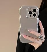 wave frame case wavy cute case Slivery case girly case Aesthetic Case slim case thin case