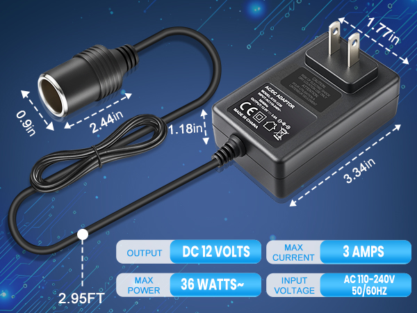 car plug to wall plug adapter