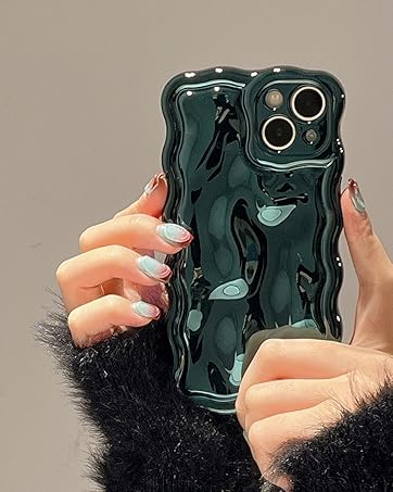 3D Meteorite case bubble case plating case wavy wave case cute case aesthetic case