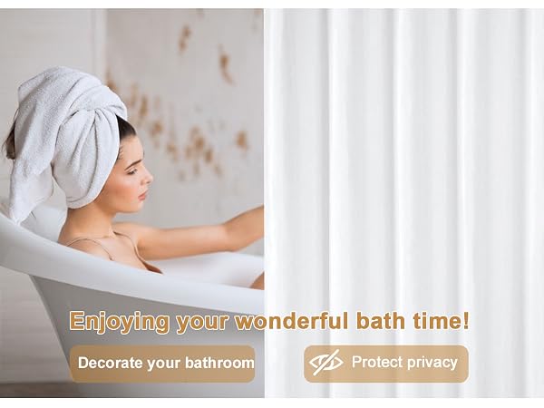 fabric bathroom curtain